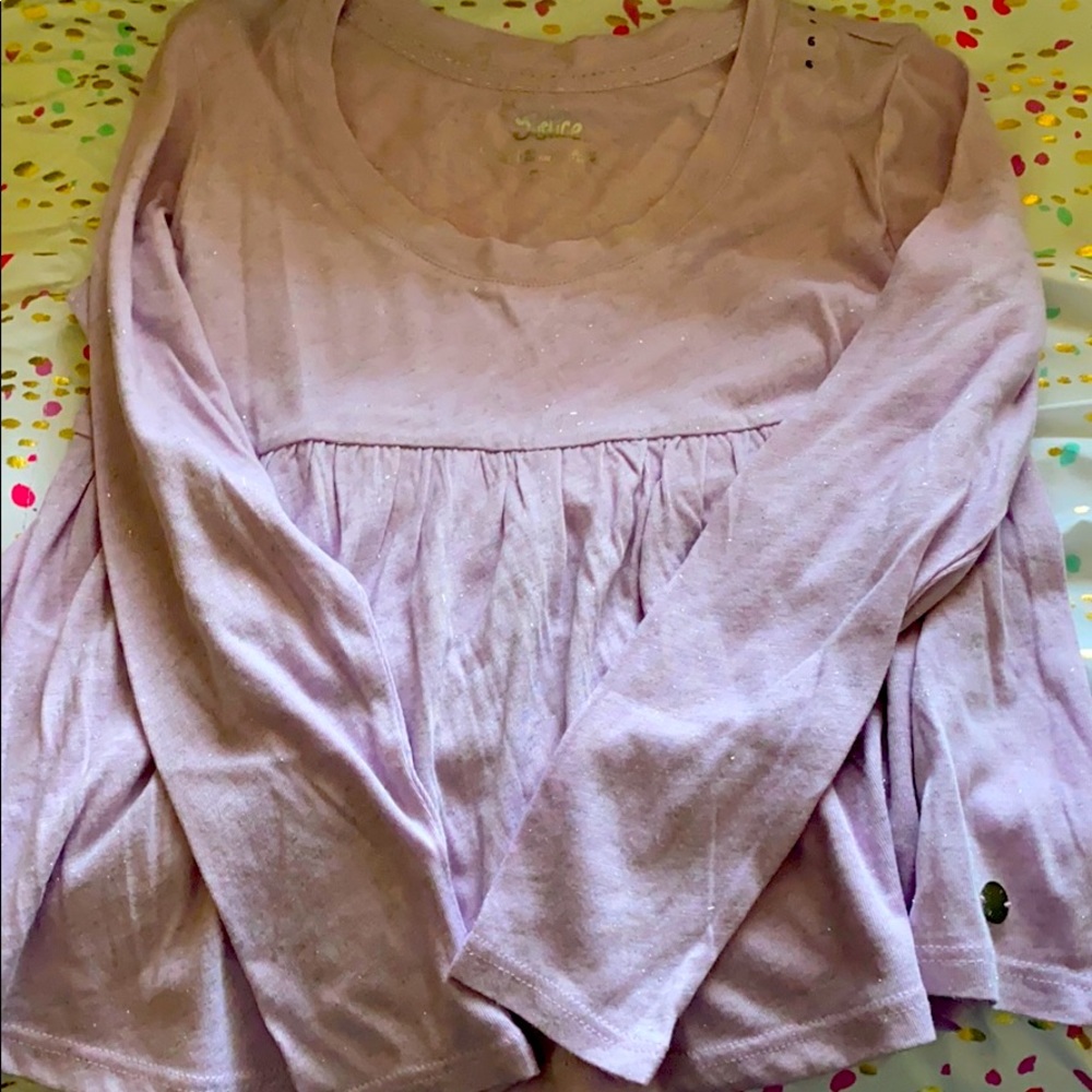 Justice girls baby doll style top